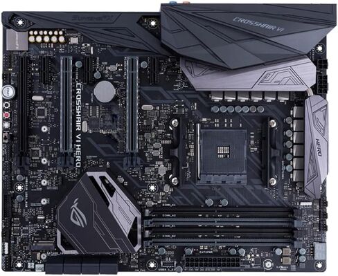 لوحة أم للكمبيوتر الشخصي تناسب ASUS X370 ATX لوحة أم للألعاب ROG Crosshair VI Hero تدعم Ryzen 5 5500 5600G 5600X 5700X 5800X3D CPU DDR4 ARGB USBC M.2 in Kuwait