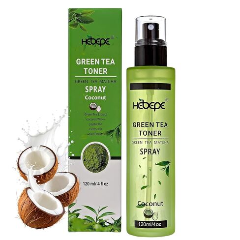 Green Tea Matcha Facial Toner Mist with Aloe Vera, Alcohol-Free, Refreshing, Moisturizing, and Soothing Face Toner, with Jojoba Oil, Castor Oil, Snail Filtrate,120ml in Saudi Arabia