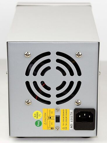 Tekpower TP3005DC، مصدر طاقة تيار مستمر 30 فولت 5 أمبير، يتم التحكم فيه بواسطة الكمبيوتر من خلال إعداد الإدخال المباشر، وحماية من زيادة التيار، ودقة أعلى وتموج أقل 110 فولت أو 220 فولت، يتضمن سلك طاقة تيار متردد، مثل TP3005D، HY3005D in Kuwait