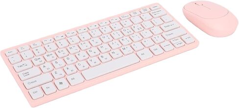 Dpofirs Korean Wireless Keyboard and Mouse, Cute Silent Keyboard Mouse Combo for PC Laptop Computer, 78 Keys, Korean & Qwert Layout in Kuwait