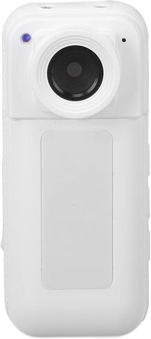 Zopsc 1080P Wearable Action Camera, Magnetic Body Worn Camcorder, POV Sport DV with One Click Recording for Cycling Travel Pet Vlog, 180 Degree Rotatable Portable Camcorder (White) in Saudi Arabia