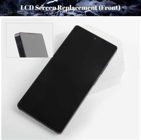 OLED لشاشة Samsung S25 Ultra البديلة لشاشة Samsung S25 Ultra LCD لـ SM-S938U SM-S938U1 مجموعة قطع غيار محول الأرقام لشاشة تعمل باللمس مع إطار (أسود، حجم صغير) in Kuwait