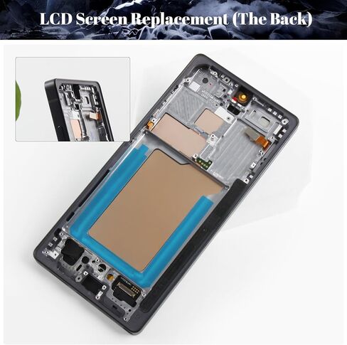 OLED لشاشة Samsung S25 Ultra البديلة لشاشة Samsung S25 Ultra LCD لـ SM-S938U SM-S938U1 مجموعة قطع غيار محول الأرقام لشاشة تعمل باللمس مع إطار (أسود، حجم صغير) in Kuwait