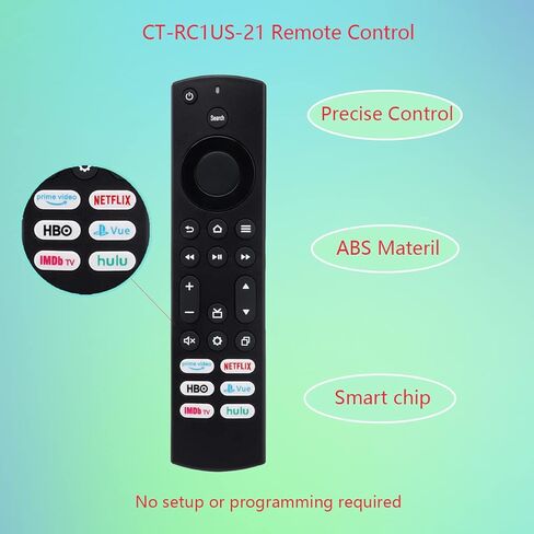 GHUST CT-RC1US-21 CT-RC1US-19 IR Replacement Remote Control for Toshiba Smart TV Edition 32LF221C19 32LF221U19 43LED2160P 43LF421U19 43LF621U19 43LF621U21 43LF711U20 49LF421U19 50LED2160P in Kuwait