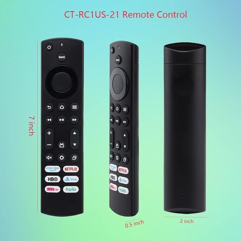 GHUST CT-RC1US-21 CT-RC1US-19 IR Replacement Remote Control for Toshiba Smart TV Edition 32LF221C19 32LF221U19 43LED2160P 43LF421U19 43LF621U19 43LF621U21 43LF711U20 49LF421U19 50LED2160P in Kuwait