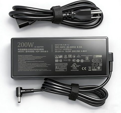 200W 10A شاحن A21-200P2B لـ MSI Katana 15 A15 A17 B12V B13V B12VGK B12VFK B12VEK B13VEK B13VFK B13VGK Bravo 15 17 C7V C7VE C7VF Creator Pro M16 RTX 4050 4060 4070 Gaming سلك طاقة محول الكمبيوتر المحمول in Kuwait