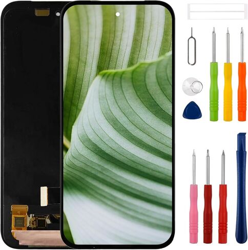 شاشة OLED LCD متوافقة مع Google Pixel 9 Pro Fold GGH2X GC15S 6.3 بوصة تعمل باللمس استبدال مجموعة محول الأرقام مع مجموعة أدوات إصلاح مطورة - أسود in Kuwait
