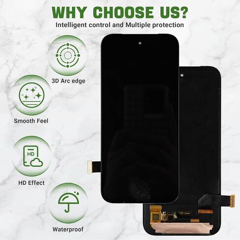 شاشة OLED LCD متوافقة مع Google Pixel 9 Pro Fold GGH2X GC15S 6.3 بوصة تعمل باللمس استبدال مجموعة محول الأرقام مع مجموعة أدوات إصلاح مطورة - أسود in Kuwait
