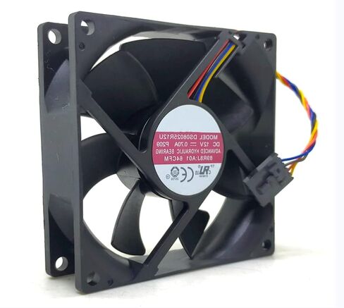DS08025R12U DC12V 0.70A 80X80X25mm مروحة تبريد 4 أسلاك 8025 مم in Kuwait