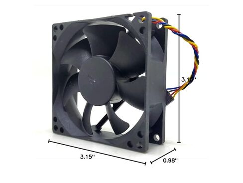 DS08025R12U DC12V 0.70A 80X80X25mm مروحة تبريد 4 أسلاك 8025 مم in Kuwait
