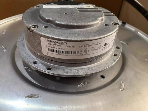 R3G355-AM29-71 مروحة تبريد ذات 8 أسلاك تيار متردد 200-277 فولت 3.15 أمبير 630/870 وات in Kuwait