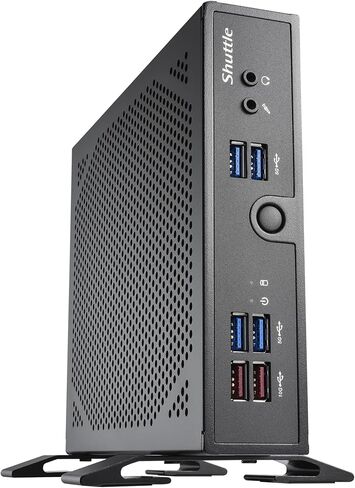 Shuttle DS50U Fanless Mini PC, 7305 Alder Lake CPU, 8GB RAM, 500GB SSD, Triple Display, Dual LAN, WiFi + BT, Win 11 Pro (8GB RAM + 500GB SSD) in Kuwait