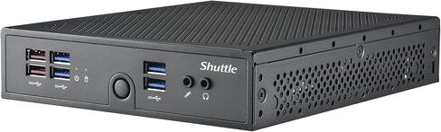 Shuttle DS50U Fanless Mini PC, 7305 Alder Lake CPU, 8GB RAM, 500GB SSD, Triple Display, Dual LAN, WiFi + BT, Win 11 Pro (8GB RAM + 500GB SSD) in Kuwait