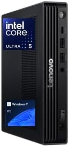 Lenovo ThinkCentre M90q Gen 6-13ACCTO1WWUS1 - كمبيوتر مكتبي - Intel Core Ultra 5 235T - 32 جيجابايت - 1 تيرابايت (512 جيجابايت + 512 جيجابايت) SSD - صغير - أسود in Kuwait
