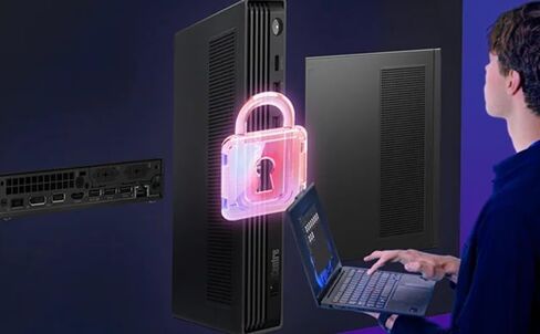Lenovo ThinkCentre M90q Gen 6-13ACCTO1WWUS1 - كمبيوتر مكتبي - Intel Core Ultra 5 235T - 32 جيجابايت - 1 تيرابايت (512 جيجابايت + 512 جيجابايت) SSD - صغير - أسود in Kuwait