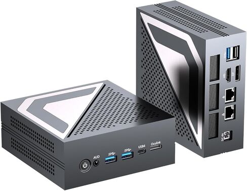 Thdeukoty AI Mini PC, Ultra 9 285H(99TOPS),16GB DDR5 1TB M.2 NVMe SSD, Mini Computer with WiFi 7 BT5.4/Dual 2.5G LAN/USB 4.0/HDMI/DP/8K/Win 11 Pro, Desktop Computer, Supports VESA, Green in Kuwait