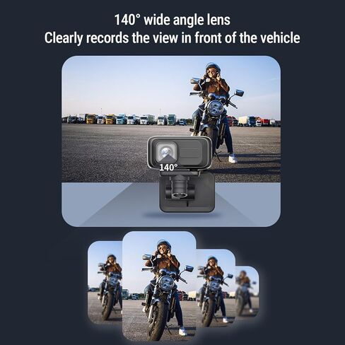 Motorcycle Dash Cam, 2K Ultra HD Water Proof WiFi Video Recorder with 3 Mounts for Motorcycle Electric Bike Outdoor Riding in Kuwait