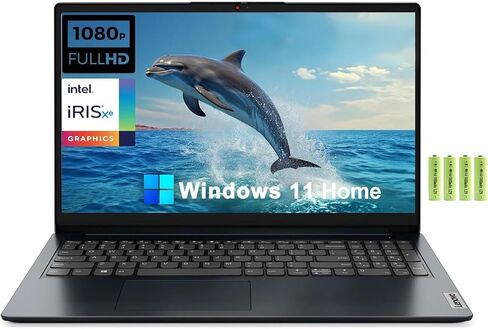 Lenovo IdeaPad 1 15.6 بوصة FHD Business Laptop Windows 11 Home S، الجيل الثاني عشر Intel 10-Core i5-1235U، ذاكرة الوصول العشوائي 24 جيجابايت، 1 تيرابايت SSD، Iris Xe Graphic، لوحة مفاتيح رقمية، كاميرا الخصوصية، قارئ بطاقة SD، مع بطارية in Kuwait