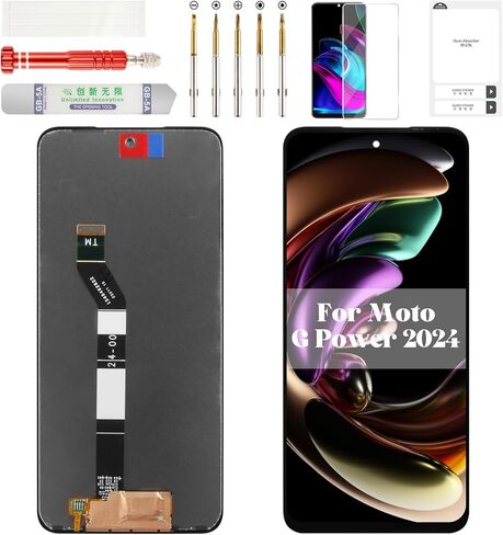شاشة Moto G Power 2024 لهاتف Motorola Moto G Power 5g 2024 شاشة LCD لهاتف Moto G Power 2024 محول رقمي لشاشة تعمل باللمس XT2415 XT2415-1 XT2415V XT2415-5 أسود (بدون إطار) in Kuwait