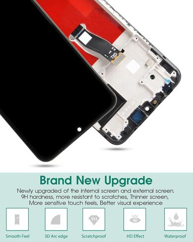for Huawei Nova Y70 Screen Replacement for Huawei Nova Y70 Plus LCD Digitizer Repair Kits for Huawei Nova Y70 Plus/Nova Y70 Display Touch Screen Assembly Replacement with Frame MGA-LX9 MGA-LX9N in Kuwait