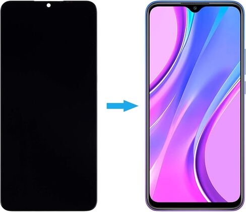 New for Xiaomi Redmi 9 Screen Replacement for Redmi 9 LCD Screen for Redmi 9 Display M2004J19G, M2004J19C 6.53" Replacement LCD Display with Tools in Kuwait