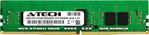 بديل ذاكرة الوصول العشوائي A-Tech سعة 8 جيجابايت لجهاز Dell SNP1VRGYC/8G، A9781927، 1VRGY، 01VRGY | وحدة ذاكرة خادم فردي DDR4 2666 ميجا هرتز PC4-21300 1Rx8 ECC مسجلة RDIMM in Kuwait