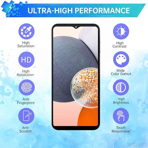 استبدال شاشة Samsung Galaxy A13 مع إطار شاشة LCD تعمل باللمس محول رقمي كامل وزر جانبي ومكبر صوت الأذن مجموعة أدوات إصلاح الزجاج بمحرك اهتزاز SM-A135U SM-A135U1 in Kuwait
