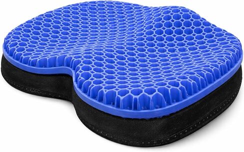 Purple Gel Seat Cushion - Honeycomb Cooling Seat Cushion Back Support, Pressure Relief & Long Sitting - Non-Slip Chair Cushion Traveling, Wheelchair, Car Seat, Office & Gaming Chair in Saudi Arabia