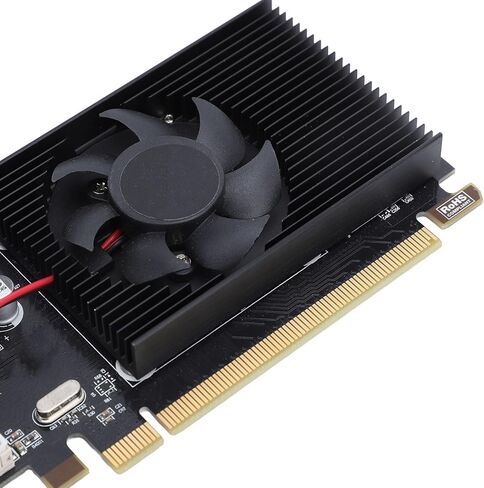 Fabater Graphics Card, 2GB GDDR3 64 Bit VGA DVI PCI Express Low Profile Graphics Card, R5 230 with No External Power Required for Desktop PC in Kuwait