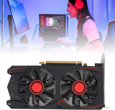بطاقة رسومات Qinlorgo سعة 6 جيجابايت GDDR5، عرض ذاكرة 192 بت، تردد أساسي 783 ميجاهرتز، تبريد هادئ فعال، PCI Express 2.0، التوصيل والتشغيل، مع منافذ DVI VGA، لتحرير الفيديو أثناء العمل in Kuwait