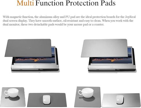 شاشة JoyReal المحمولة لأجهزة الكمبيوتر المحمول Mac USB وموسع شاشة الكمبيوتر المحمول المزدوج 12 بوصة FHD 1080P عرض السفر الثاني لجهاز Mackbook Air M2 13.6 بوصة in Kuwait