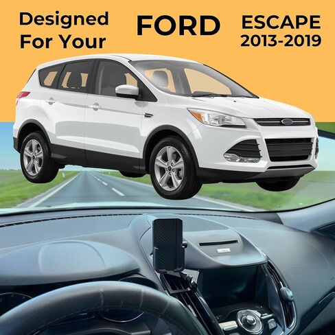 Phone Holder for Ford Escape 2013-2019 - Phone Mount - Gen 2 Ford Escape - Custom Made in Kuwait