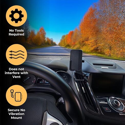 Phone Holder for Ford Escape 2013-2019 - Phone Mount - Gen 2 Ford Escape - Custom Made in Kuwait