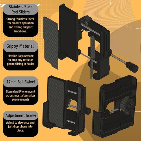 Phone Holder for Ford Escape 2013-2019 - Phone Mount - Gen 2 Ford Escape - Custom Made in Kuwait