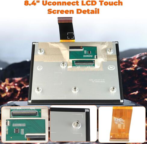 8.4" Uconnect 4C NAV UAQ Touch Screen Display LCD Monitor Replacement for Dodge RAM Jeep Chrysler 2017-2022, Replaces LA084X01(SL)(02) in Kuwait