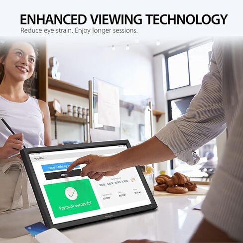 ViewSonic TD2223 22 Inch 1080p 10-Point Multi IR Touch Screen with Eye Care HDMI, VGA, DVI and USB Hub (Renewed) in Kuwait