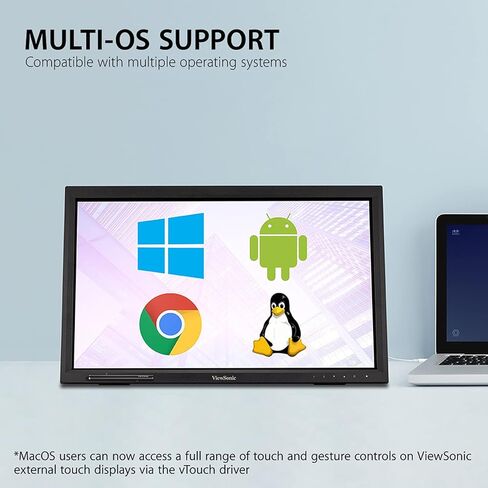 ViewSonic TD2223 22 Inch 1080p 10-Point Multi IR Touch Screen with Eye Care HDMI, VGA, DVI and USB Hub (Renewed) in Kuwait