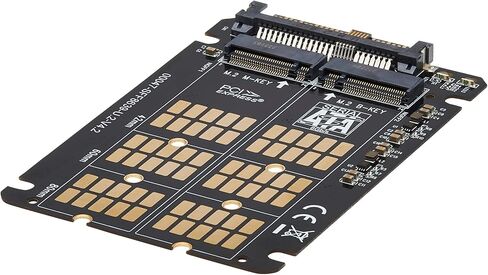 محول Tripp Lite U.2 إلى M.2 لـ M.2 PCIe 3.0 NVMe SSD، SFF-8639، متوافق مع الإصدارات السابقة مع PCIe 2.0 و1.0، يدعم B+M Key SATA وM-Key SSDs بأحجام 2242 2260 و2280، ضمان لمدة عام (P970-U2M2) in Kuwait