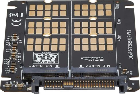 محول Tripp Lite U.2 إلى M.2 لـ M.2 PCIe 3.0 NVMe SSD، SFF-8639، متوافق مع الإصدارات السابقة مع PCIe 2.0 و1.0، يدعم B+M Key SATA وM-Key SSDs بأحجام 2242 2260 و2280، ضمان لمدة عام (P970-U2M2) in Kuwait