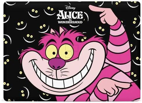 غلاف كمبيوتر محمول من Skinit متوافق مع جهاز Surface Laptop 2 - تصميم Disney Alice in Wonderland Cheshire Cat المرخص رسميًا in Kuwait