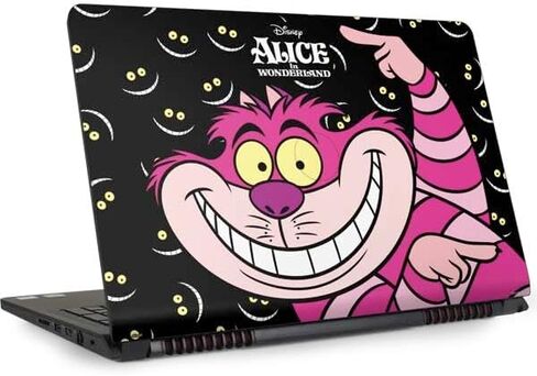 Skinit Decal Laptop Skin Compatible with Inspiron 17 & 1750 - Officially Licensed Disney Alice in Wonderland Cheshire Cat Design in Kuwait
