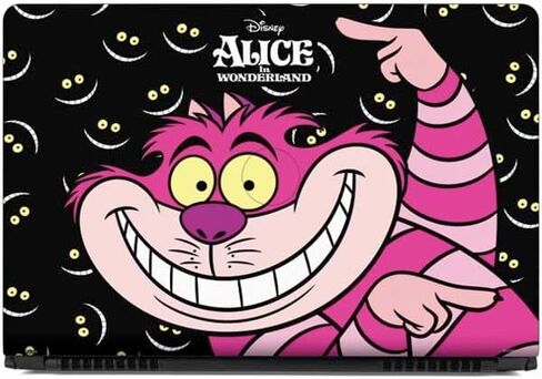 Skinit Decal Laptop Skin Compatible with Inspiron 17 & 1750 - Officially Licensed Disney Alice in Wonderland Cheshire Cat Design in Kuwait