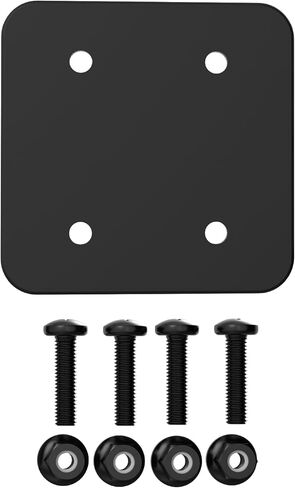 Scosche Universal Steel 4-Hole AMPS Mounting Plate, Heavy-Duty Back Support Plate to Reinforce Any Dash Mount Phone Holder or Tablet Stand with AMPS Pattern Base, Includes M4 Screws, Nuts and Washers in Kuwait