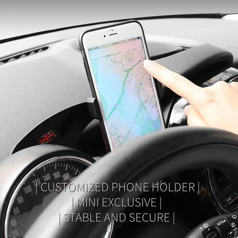 Car Mobile Phone Holder Bracket for Mini Cooper R55 Clubman R56 Hatchback R57 R58 R59 2006-2015 Compatible with 63-88mm Phone Mount Support with Cradle Rotatable Clip (Grey) in Saudi Arabia