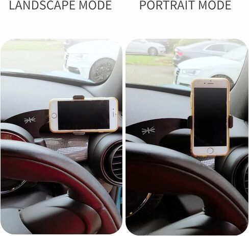 Car Mobile Phone Holder Bracket for Mini Cooper R55 Clubman R56 Hatchback R57 R58 R59 2006-2015 Compatible with 63-88mm Phone Mount Support with Cradle Rotatable Clip (Grey) in Saudi Arabia