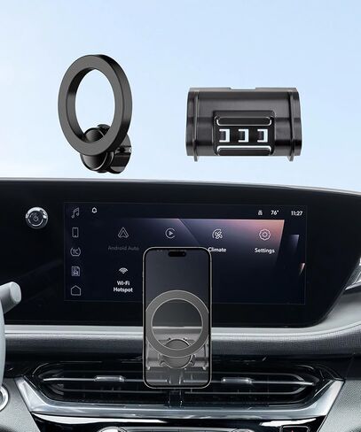 حامل هاتف السيارة لملحقات Buick Envista 2024-2025، حامل هاتف يدور 360 درجة متوافق مع MagSafe، حامل الهاتف الخلوي لا يؤثر على فتحة الهواء in Kuwait
