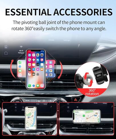 حامل هاتف السيارة لملحقات Buick Envista 2024-2025، حامل هاتف يدور 360 درجة متوافق مع MagSafe، حامل الهاتف الخلوي لا يؤثر على فتحة الهواء in Kuwait