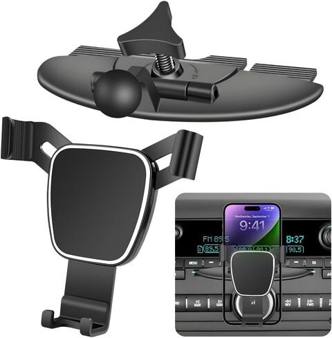 حامل هاتف السيارة لسيارة Chevy شيفروليه سيلفرادو 1500 1999-2018، Silverado 2500HD 1999-2019،3500HD 1999-2019 ملحقات السيارات الداخلية حافظة الهاتف المحمول 【لا تناسب وحدة التحكم المركزية بدون مشغل أقراص مضغوطة】 in Kuwait
