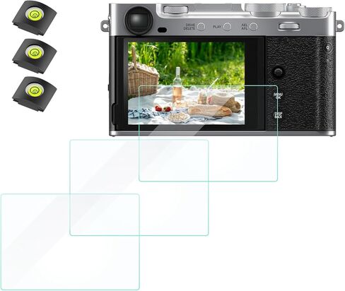 K&F CONCEPT 3 Pack Camera Screen Protector Compatible with Fujifilm XE5 XM5, 0.3mm 9H Hardness Tempered Glass Cover Anti-Scratch Bubble-Free in Kuwait