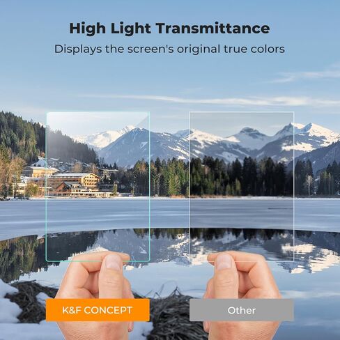 K&F CONCEPT 3 Pack Camera Screen Protector Compatible with Fujifilm XE5 XM5, 0.3mm 9H Hardness Tempered Glass Cover Anti-Scratch Bubble-Free in Kuwait